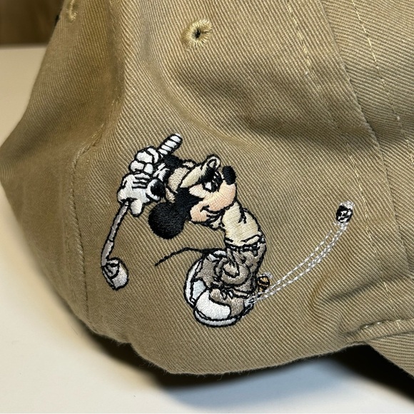 Titleist X Disney Mickey Mouse Dad Hat Strap Back Men's Khaki Golf Embroidered - Picture 6 of 13